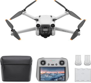 DJI Mini 3 Pro Fly More Kit Foldable Camera Drone with 4K Video 47-min Flight Time Tri-Directional Obstacle Sensing
